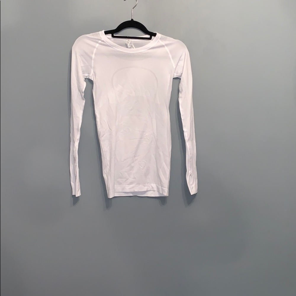 Lululemon White Long Sleeve Shirt